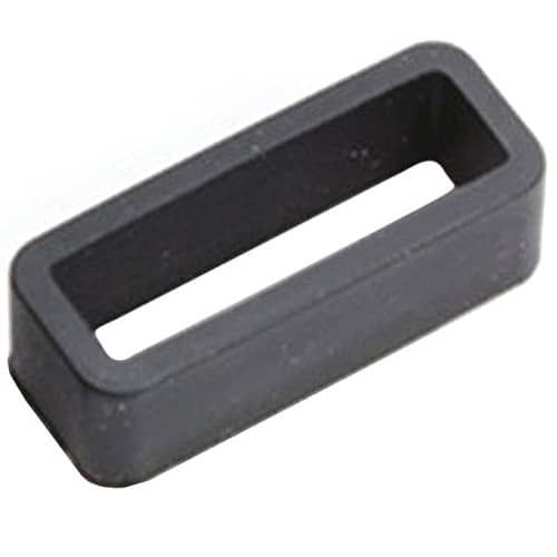 Pasador de goma para correas de reloj 20 mm Negro