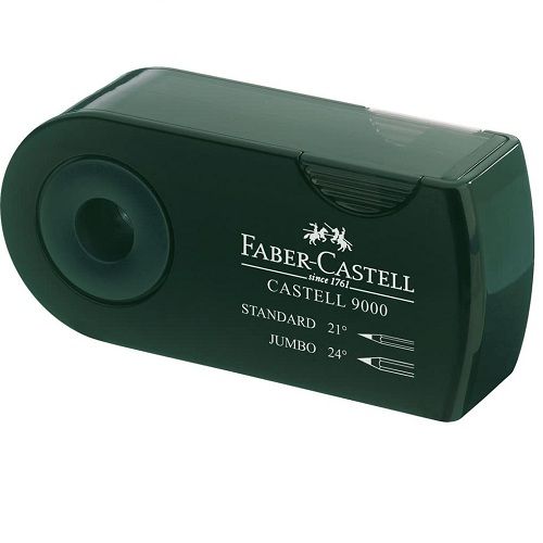Afilalapiz doble Faber Castell 9000  Verde
