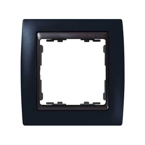 Marco compacto para 1 elemento Simon 82  Negro