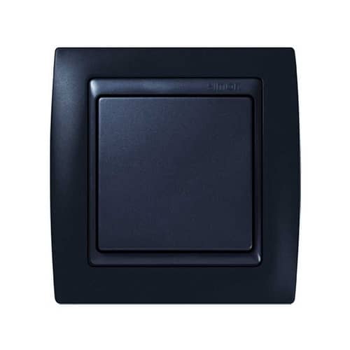 Marco compacto para 1 elemento Simon 82  Negro