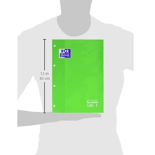 Recambio A4 Oxford 80 hojas 5x5  Verde