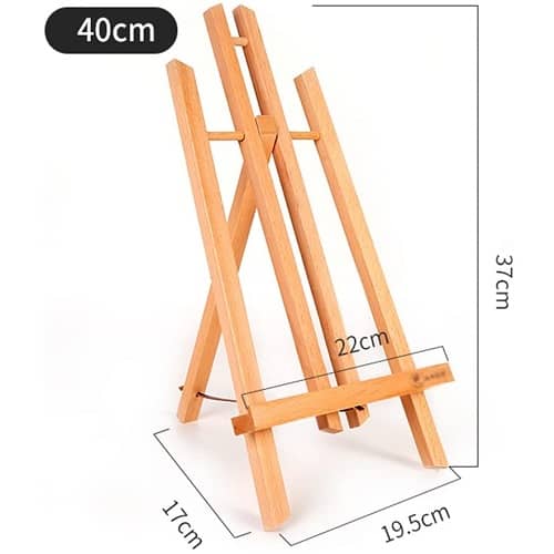 Mini-caballete de pintura para escritorio 40 cm