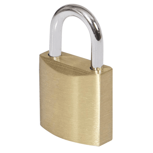 Candado de laton macizo con llave 47 mm Dorado