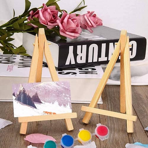 Mini-caballete de pintura para escritorio 24 cm