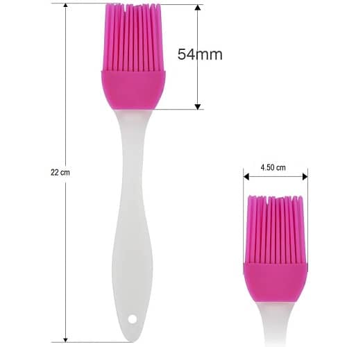 Pincel de silicona para reposteria 22 cm  Multicolor