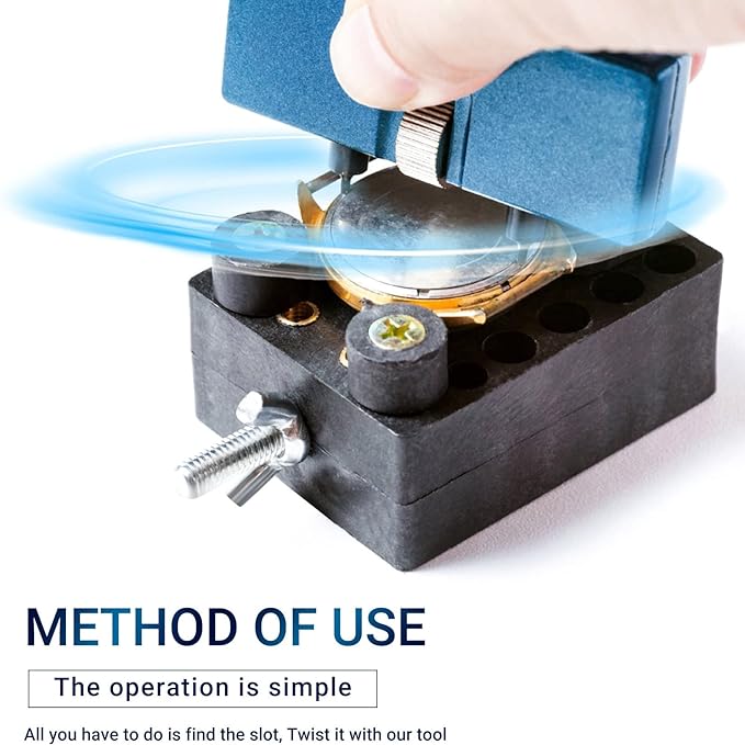 Abridor de reloj ajustable universal  Azul