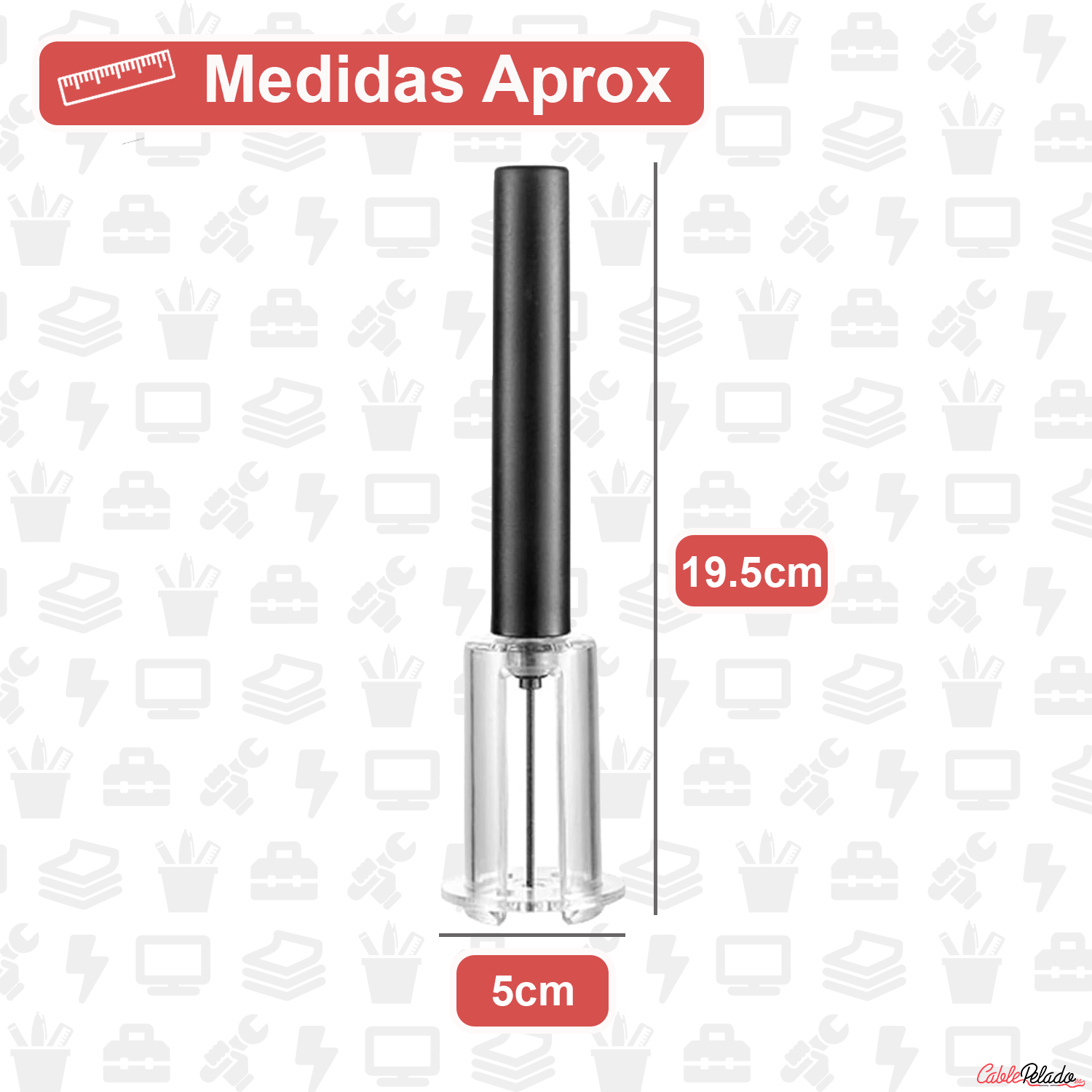 Abridor de Vino Aire Comprimido Presión