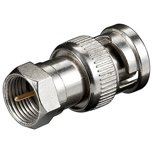 Adaptador antena F macho a bnc macho  Gris