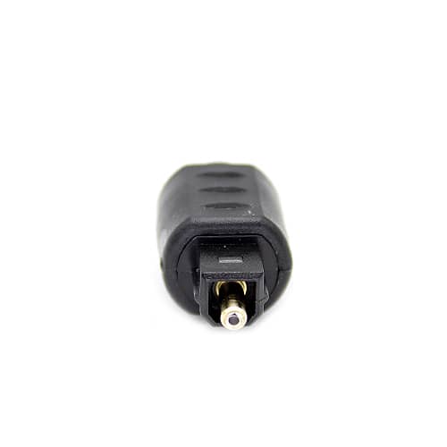 Adaptador audio digital toslink macho a mini toslink 3.5 mm  Negro