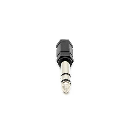 Adaptador audio estereo jack 3.5 hembra - jack 6.35 macho  Negro