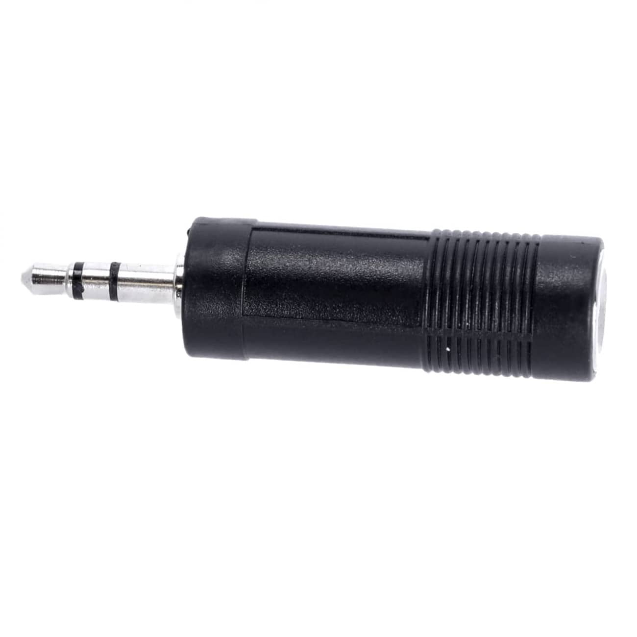 Adaptador audio estereo JACK 6.35/H-JACK 3.5/M  Negro