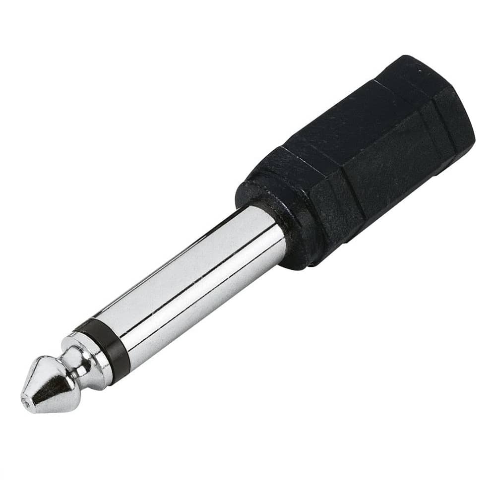 Adaptador de audio Jack 3,5 mm hembra a Jack 6,3 mm macho