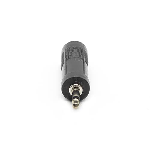 Adaptador audio mono JACK 6.35/H-JACK 3.5/M  Negro