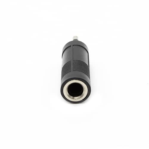 Adaptador audio mono JACK 6.35/H-JACK 3.5/M  Negro