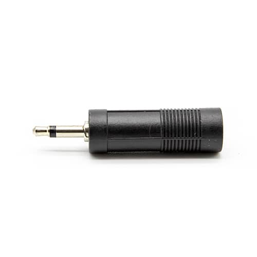 Adaptador audio mono JACK 6.35/H-JACK 3.5/M  Negro