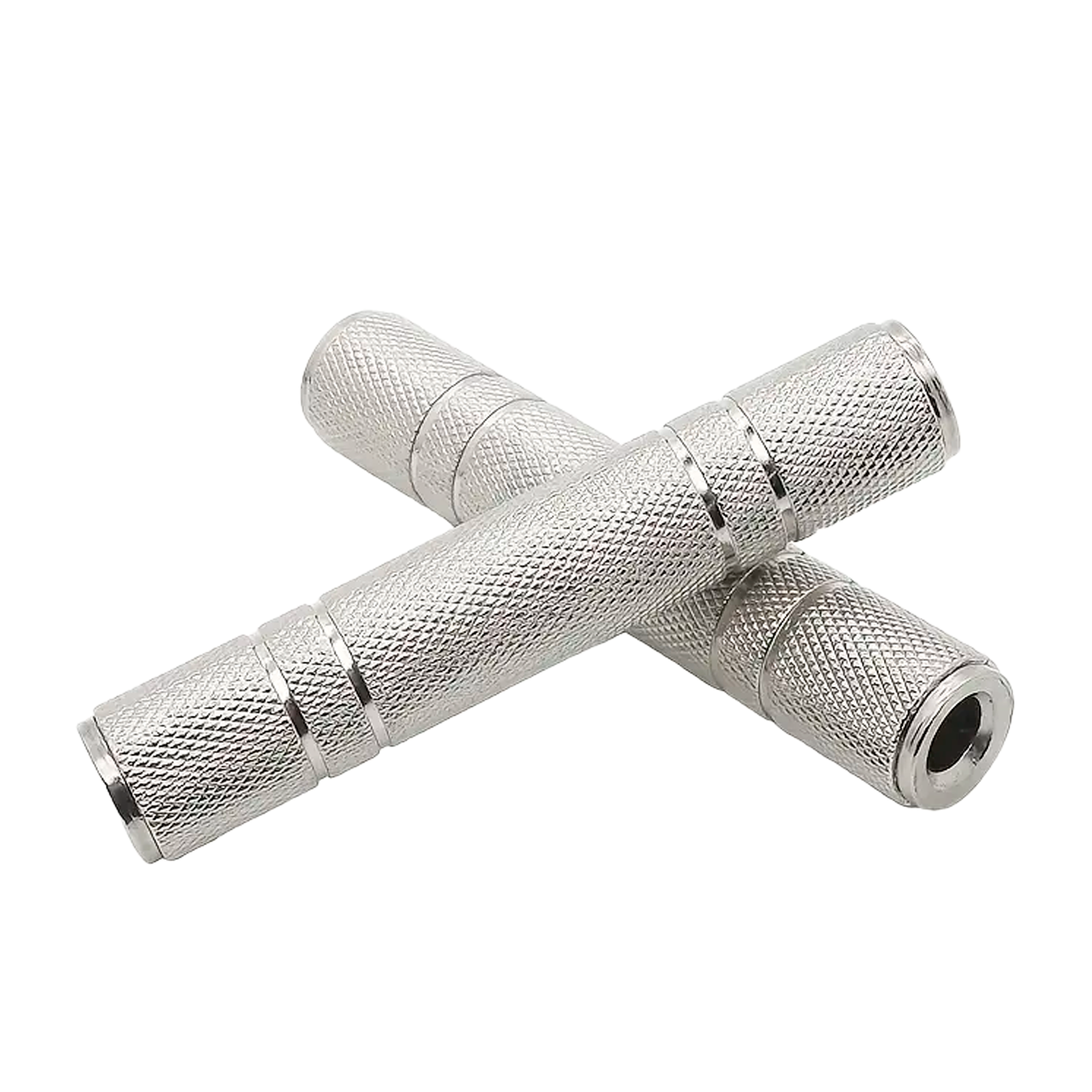Adaptador audio mono JACK 6.35/H - JACK 6.35/H  Gris