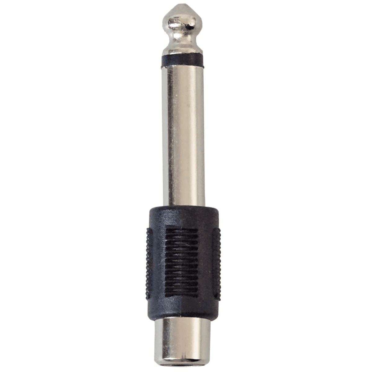 Adaptador Jack 6.5 mm A RCA mono  Negro