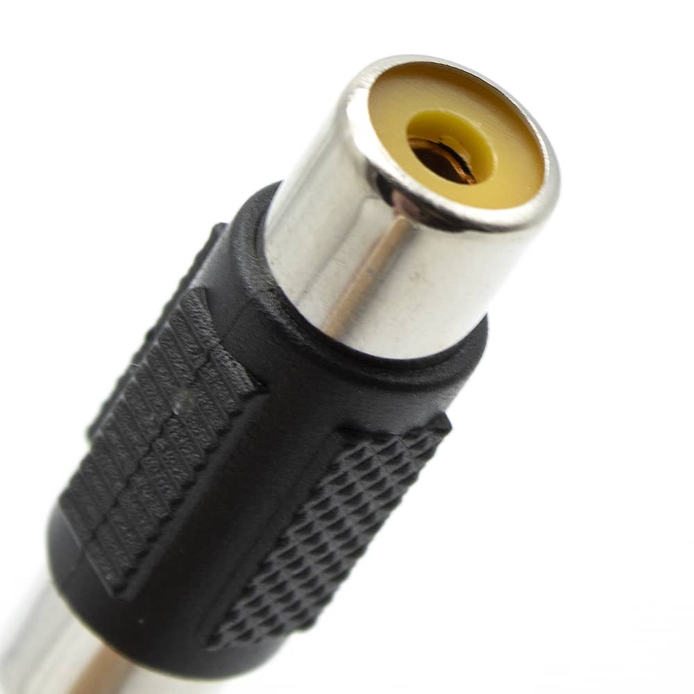 Adaptador audio mono RCA/H-RCA/H  Negro