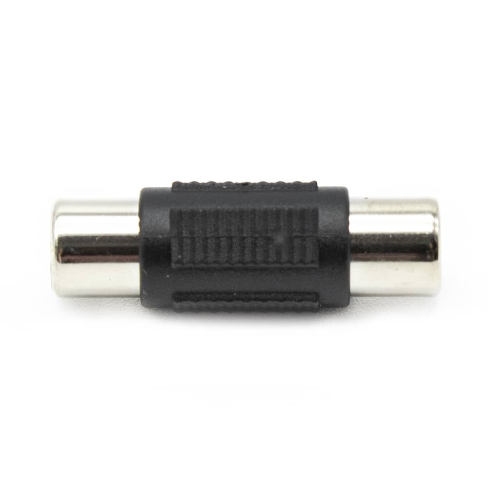 Adaptador audio mono RCA/H-RCA/H  Negro