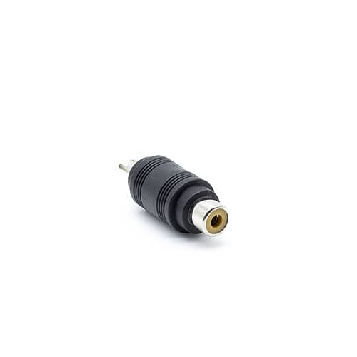 Adaptador audio rca hembra a altavoz macho  Negro