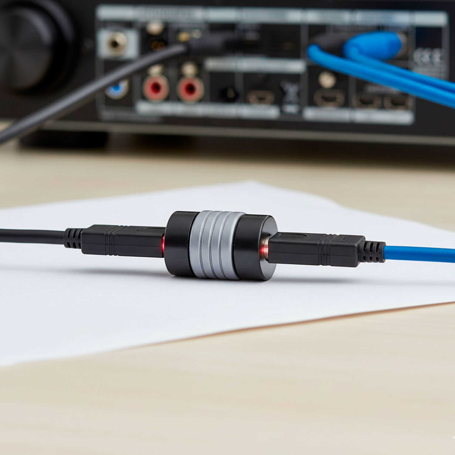 Adaptador audio toslink hembra  Negro