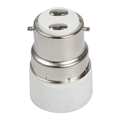Adaptador B22 a E14  Blanco
