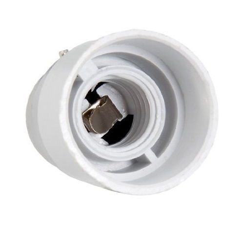 Adaptador B22 a E14  Blanco