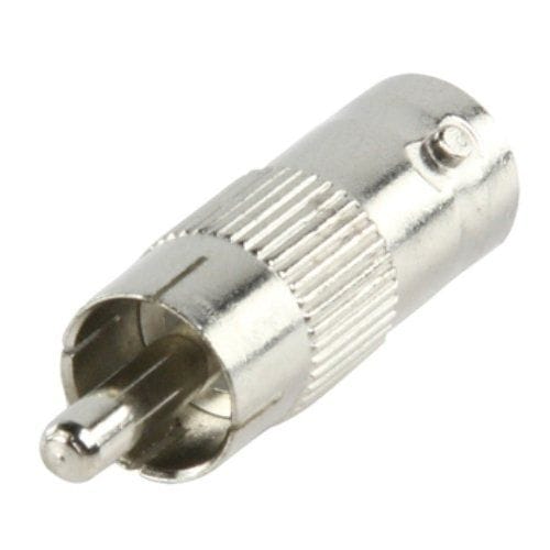 Adaptador BNC hembra - RCA macho  Gris