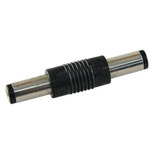 Adaptador DC macho 5.5 x 2.1 mm  Negro