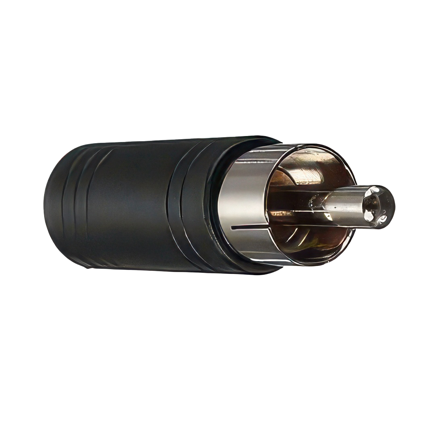 Adaptador de Audio RCA Macho a Conector Jack Hembra de 3,5 mm, Mono  Negro