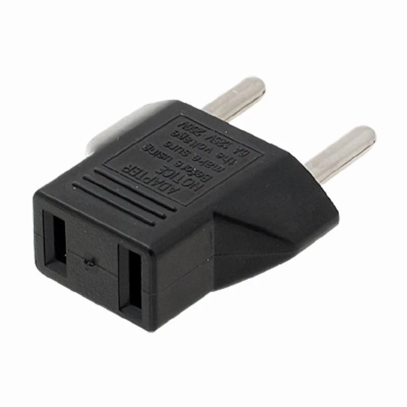 Adaptador de Enchufe de EEUU a Enchufe Europeo  Negro 10 A