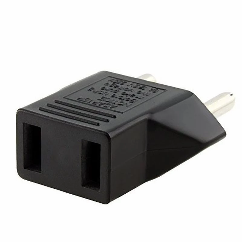 Adaptador de Enchufe de EEUU a Enchufe Europeo 2 Negro