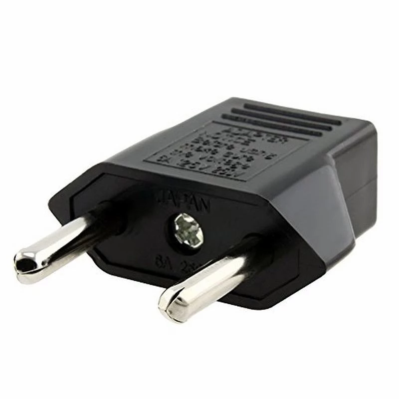 Adaptador de Enchufe de EEUU a Enchufe Europeo  Negro 10 A