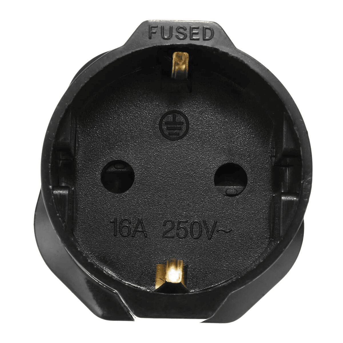 Adaptador de Enchufe de Europeo a Enchufe UK  Negro