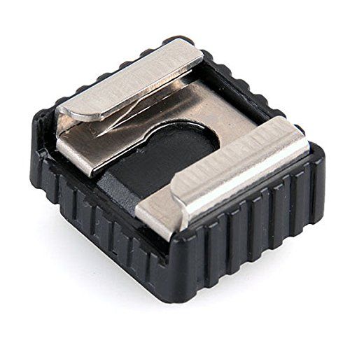 Adaptador de montaje de zapata en Canon  Negro
