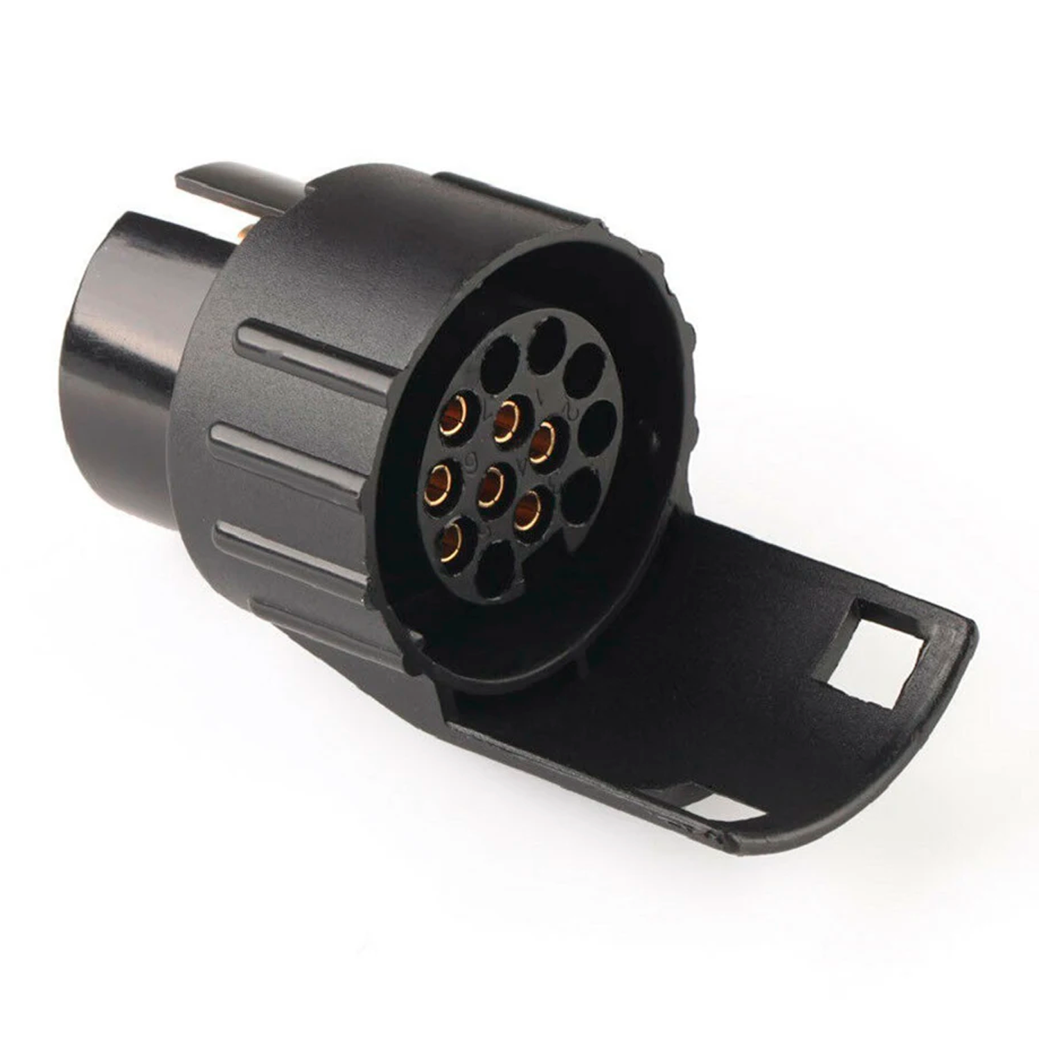 Adaptador De Remolque De 7 A 13 Pines 12 V  Negro