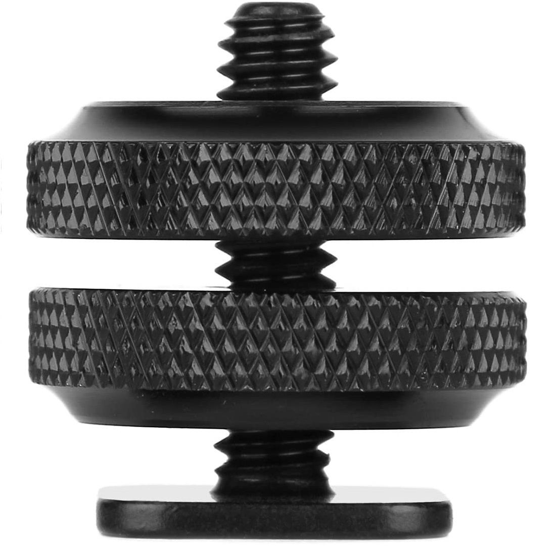 Adaptador de Tripode Tornillo a Soporte Zapata  Negro