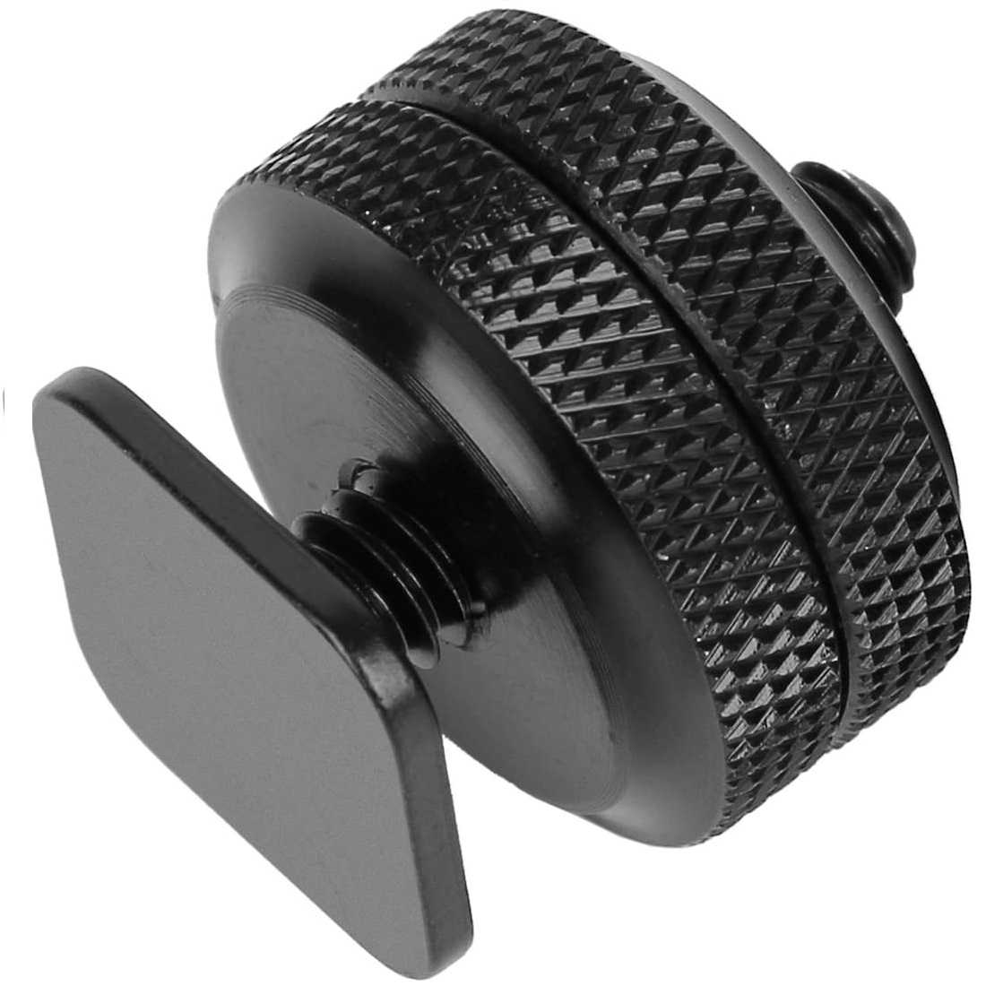 Adaptador de Tripode Tornillo a Soporte Zapata  Negro