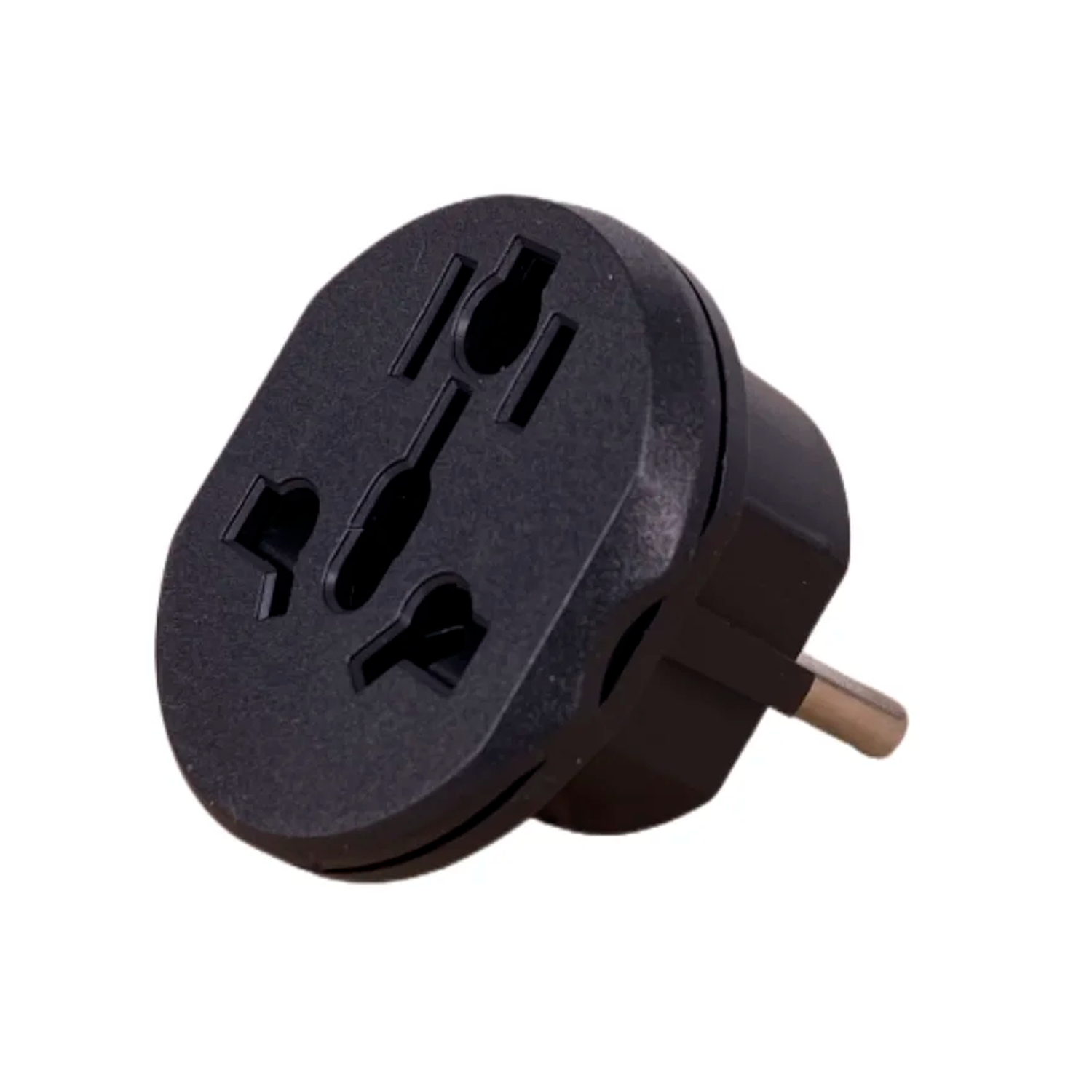 Adaptador de Viaje Universal de Enchufe EU a UK V2  Negro
