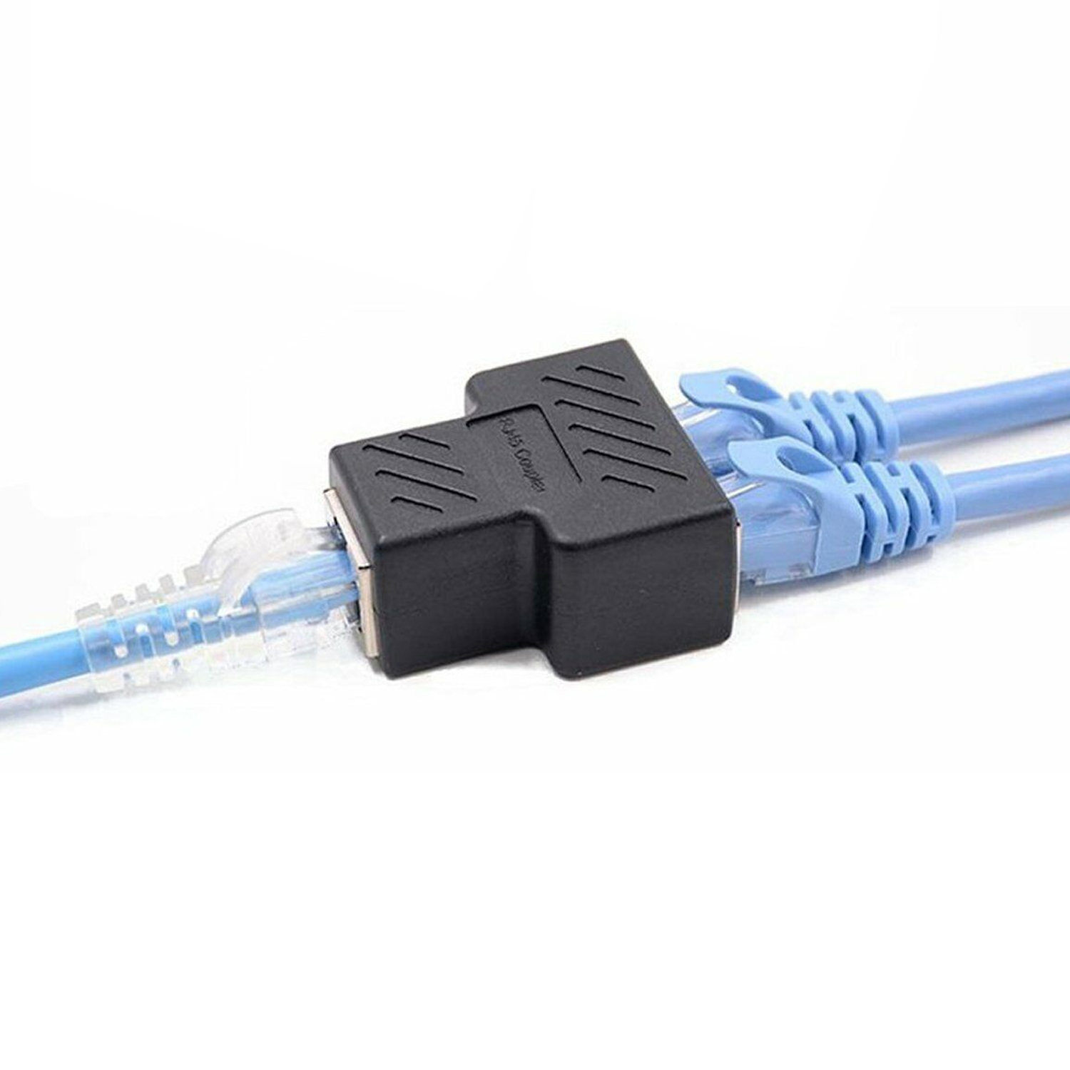 Adaptador divisor de red 1 RJ45 a 2RJ45  Negro