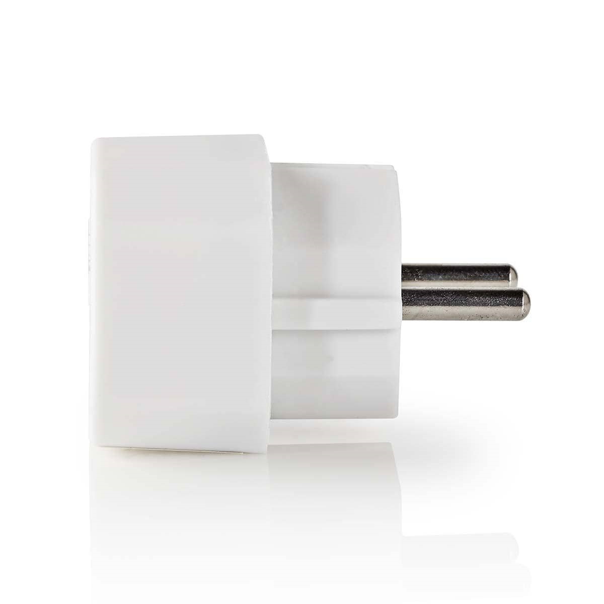 Adaptador doble de Enchufes Europeo  Blanco