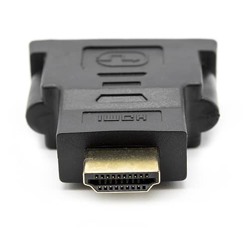 Adaptador DVI-D 24+1 hembra a HDMI macho  Negro