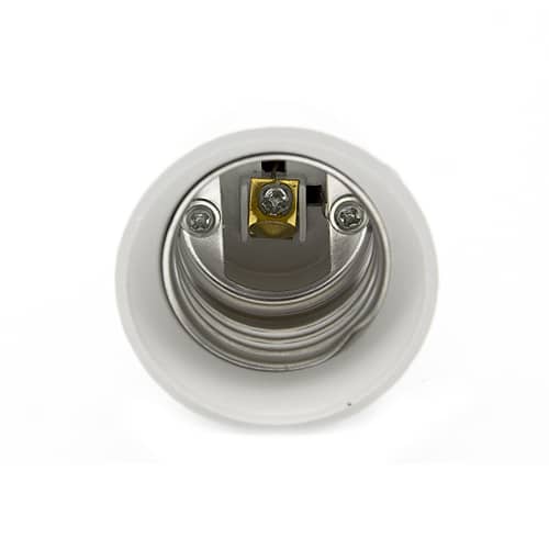 Adaptador E27 a E14  Blanco