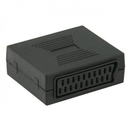 Adaptador empalme scart hembra  Negro