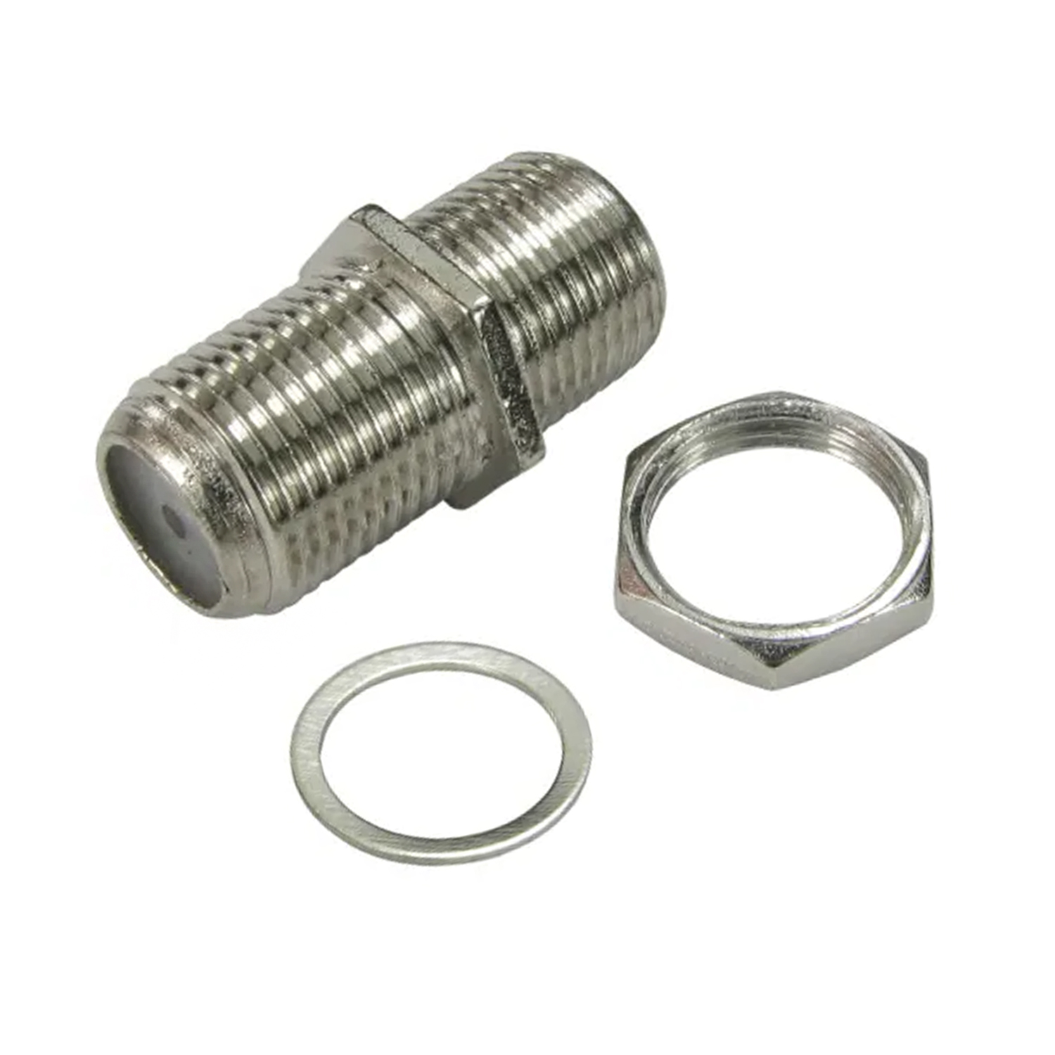 Adaptador F hembra  Gris