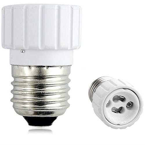 Adaptador GU10 a E27  Blanco