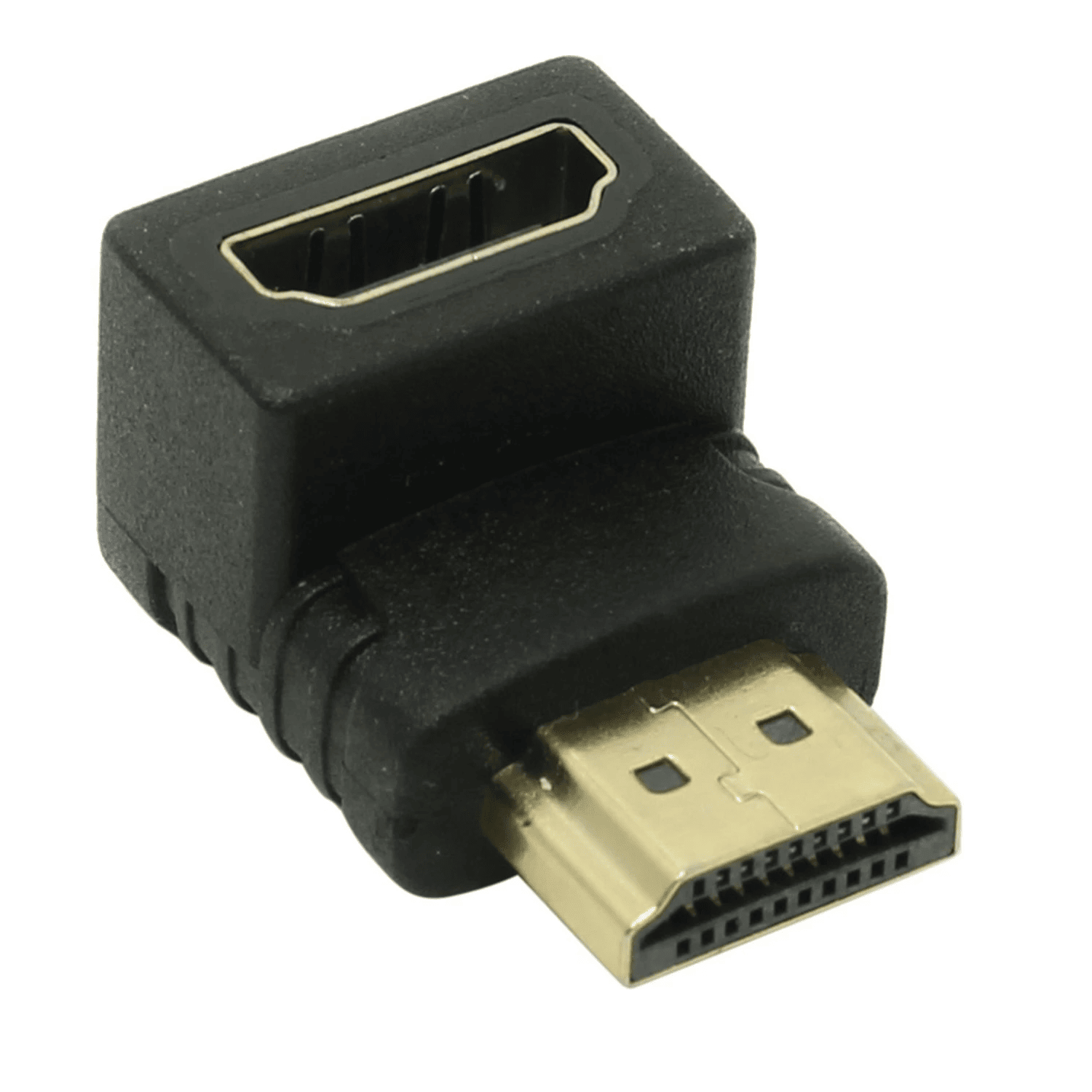 Adaptador HDMI acodado 90 grados  Negro