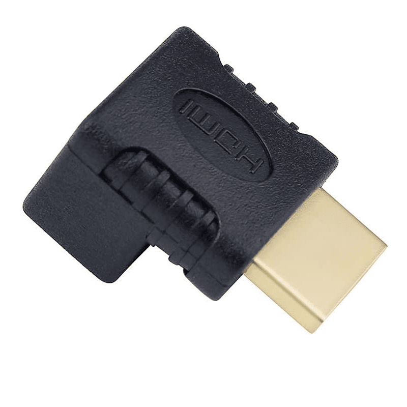 Adaptador HDMI acodado 90 grados  Negro