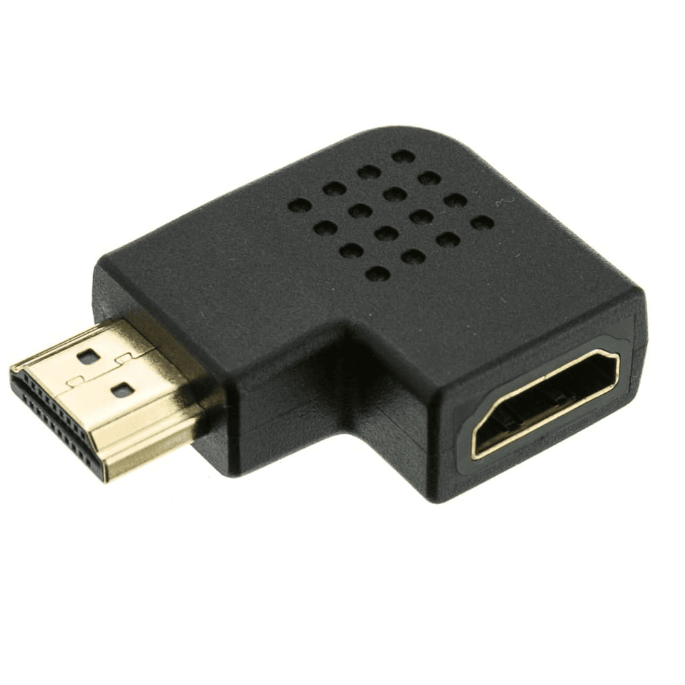 Adaptador HDMI acodado derecha 270 grados  Negro