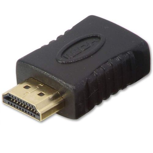 Adaptador hdmi hembra a hdmi macho  Negro